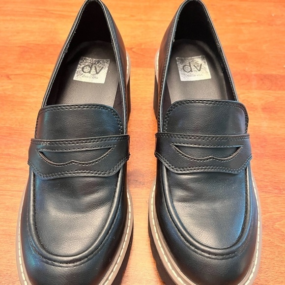 Dolce Vita Black Platform Loafers - Picture 5 of 12